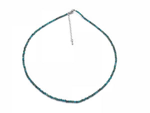 Chinese Turquoise Super Precision Cut Rounds 2mm Necklace