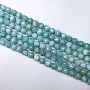 Larimar Round Beads 7Mm