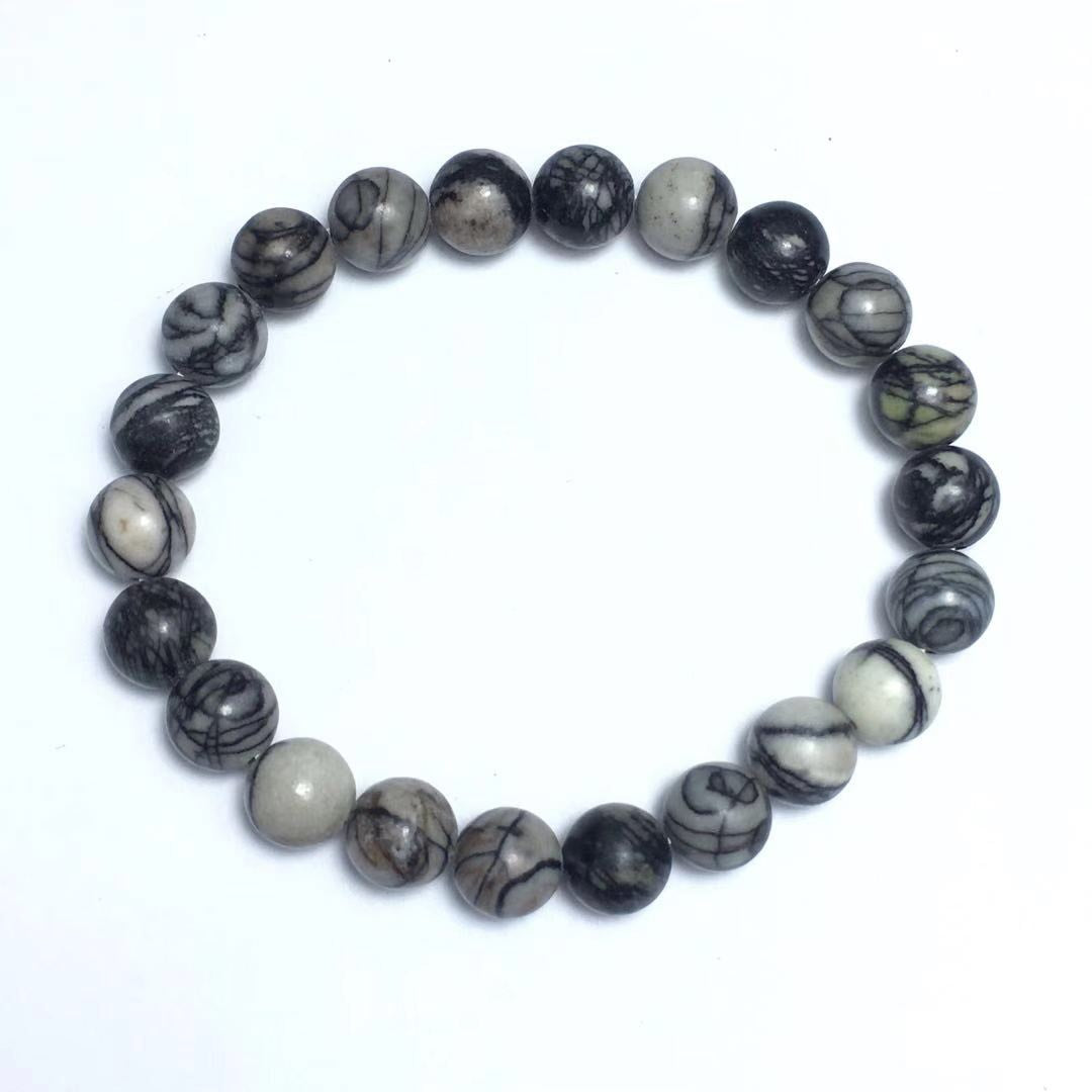 Spider Web Jasper Bracelet 8mm