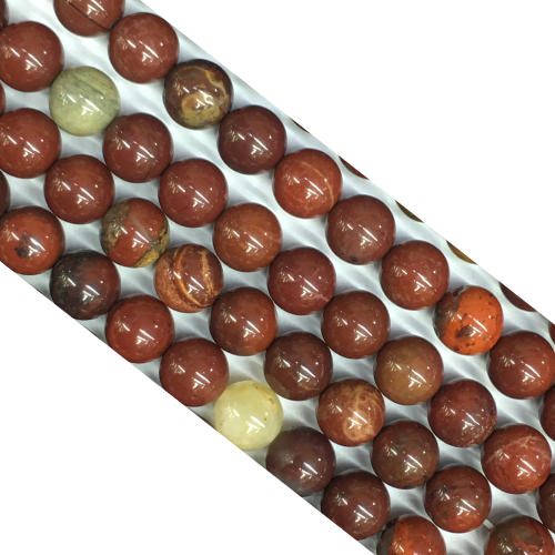 Apple Jasper Round Beads 4mm