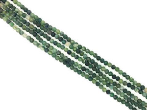 Matte Moss Agate Round Beads 10Mm