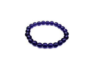Glass Purple Bracelet 8Mm