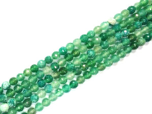 Color Green Fire Agate Faceted Rounds 12Mm