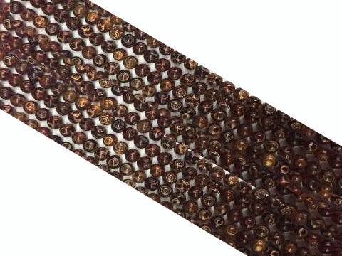 Day Pearl Agate Garnet Round Beads 10Mm