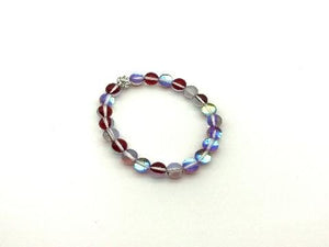 Candy Color Glass Shamballa Red Bracelet 8Mm