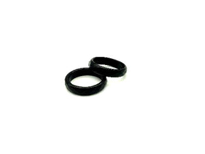 Color Agate Black Ring Faceted 5Mm