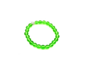Glass Shamballa Green Bracelet 8Mm
