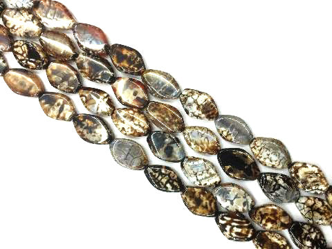 Leopard Skin Agate Diamond 18X25Mm