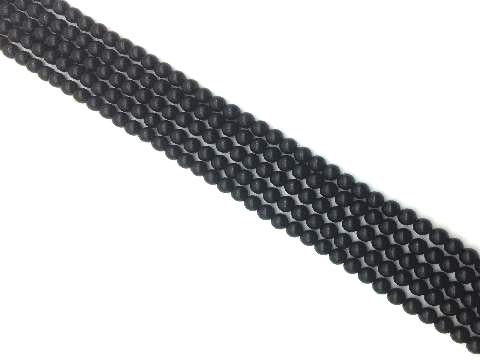 Black Obsidian Round Beads 16Mm