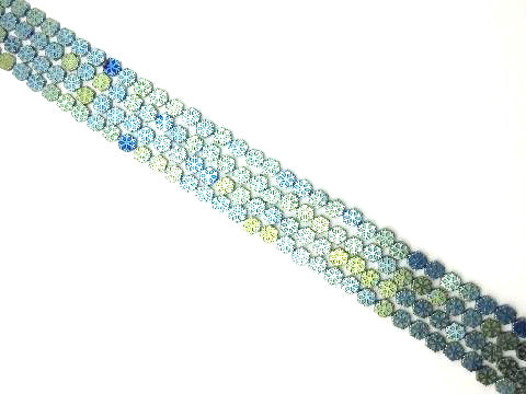 Coated Hematite Green Snowflakes Shape 10X10Mm