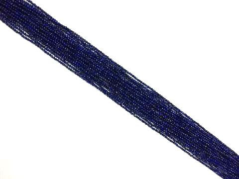 Color Enhanced Lapis Round Beads 2Mm
