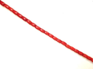 Bamboo Coral Red Barrel 5X8Mm