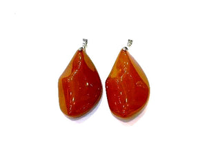 Synthetic Amber Pendant 35X60Mm