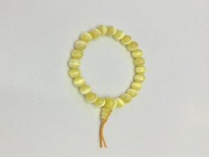 Synthetic Opal Yellow Mala Bracelet Bracelet 8Mm