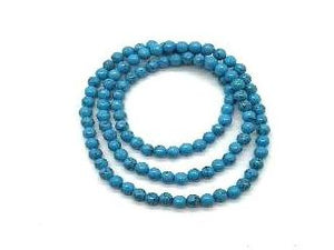 Blue Magnesite Round Beads 108 Pcs 8Mm