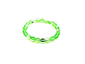 Candy Color Glass Aqua Bracelet 8Mm