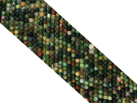 Matte Fancy Jasper Round Beads 12Mm