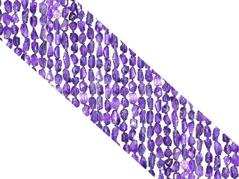Amethyst Faceted Free Form 6X12Mm