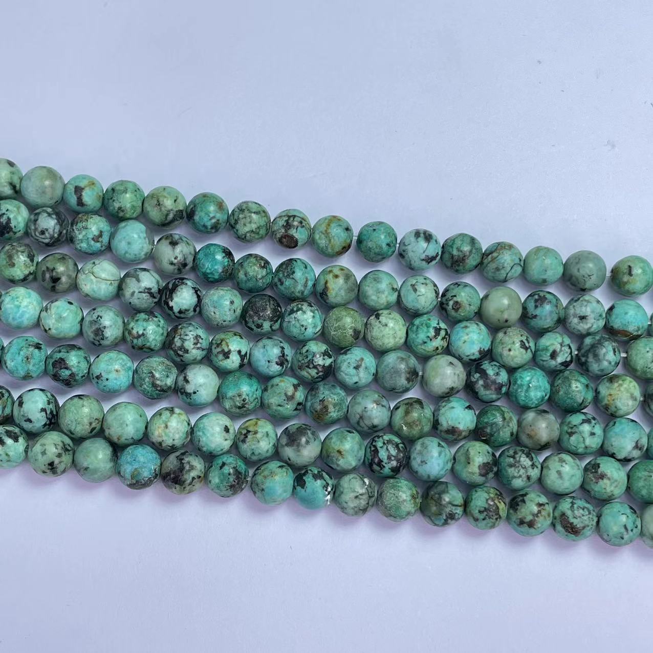 African Turquoise round beads A grade 
4MM