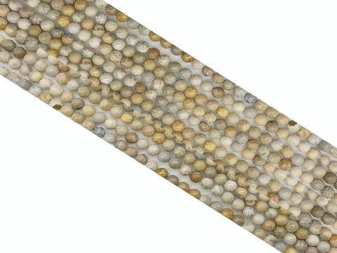 Matte Petoskey Jasper Round Beads 10Mm