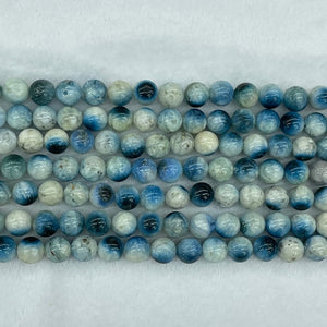 Blue Ice Glacierite Round Beads 6mm