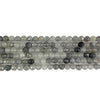Gray Cloudy Quartz Faceted Beads 8mm
