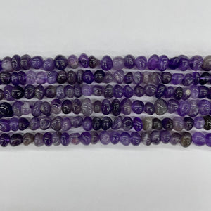 Amethyst Middle Hole Tumble Nugget 10-12mm