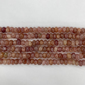 Strawberry Quartz Middle Hole Tumble Nugget 10-12mm