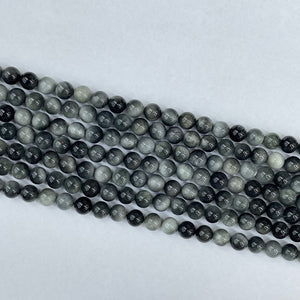 Hawk's Eye Round Beads 4mm