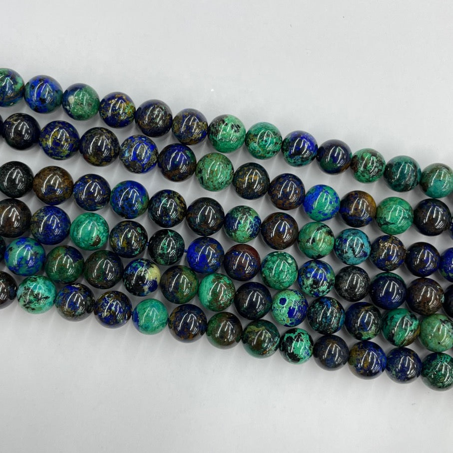 SALE 100 cats eye beads, 4mm round glass beads, blue
