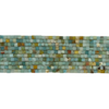 Black Cloudy Amazonite Cube 4X4mm