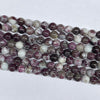 Plum Blossom Tourmaline Round Beads 6mm