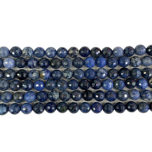 Dumortierite Faceted Beads 8mm