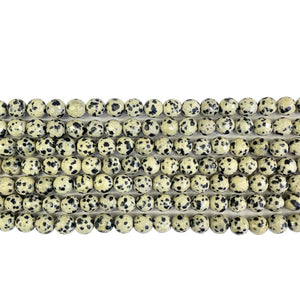 Dalmatian Jasper Faceted Beads 10mm