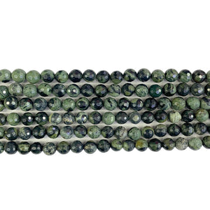 Kambaba Jasper Faceted Beads 4mm