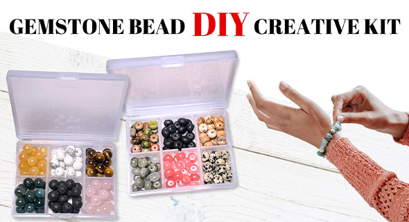 Gemstone Bead DIY Bracelet Kit – LB Beadz