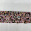 TOURMALINE FACETED ROUNDEL 2X4MM