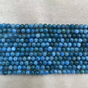 Apatite round beads 4mm