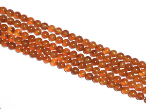 Carnelian Round Beads 8Mm