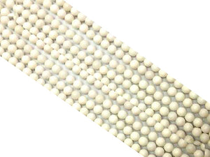 White Onyx Round Beads 6Mm