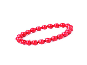 Shell Pearl Red Bracelet 6Mm