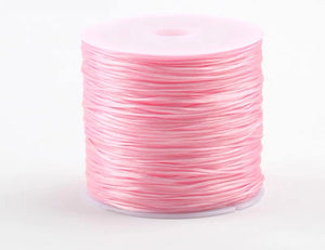 Pink Color Spandex Elastic Line 50 Meters Long