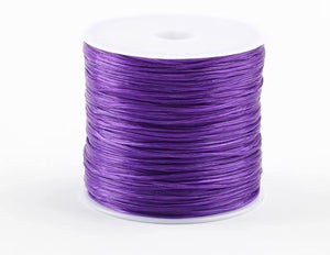 Purple Color Spandex Elastic Line 50 Meters Long