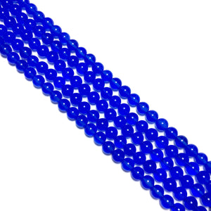 Blue Chalcedony Round Beads 8mm