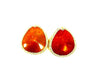 Color Agate Orange Gold Pendant 45X60-50X60Mm
