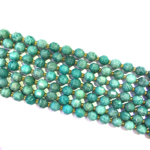 Amazonite Lucky Faceted Beads 10mm