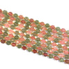Multi Strawberry Quartz Lucky Faceted Beads 10mm