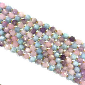 Dreamy Lavender Crystal Lucky Faceted Beads 10mm