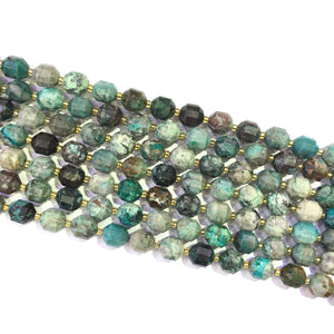 Chrysocolla Lucky Faceted Beads 10mm