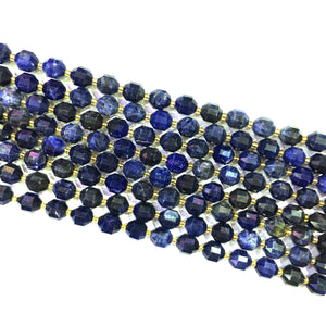 Sodalite Lucky Faceted Beads 10mm